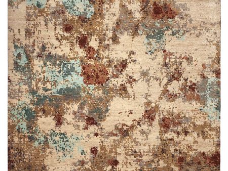 Artisan Arast  Beige Multy Transitional Knotted Rug Cheap