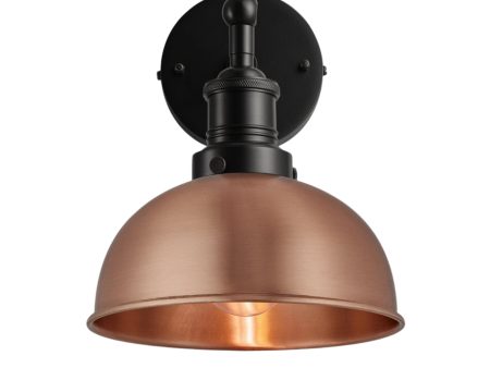 Brooklyn Dome Wall Light - 8 Inch - Copper Sale