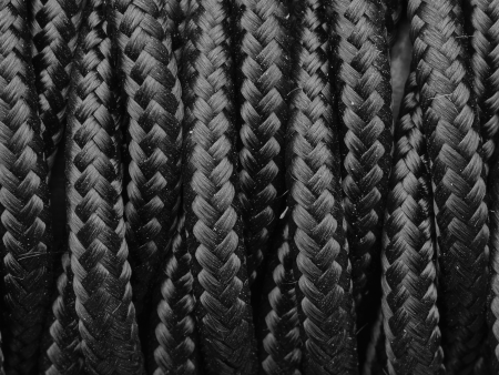 Black Twisted Fabric Flex - 3 Core Braided Cloth Cable Lighting Wire Discount