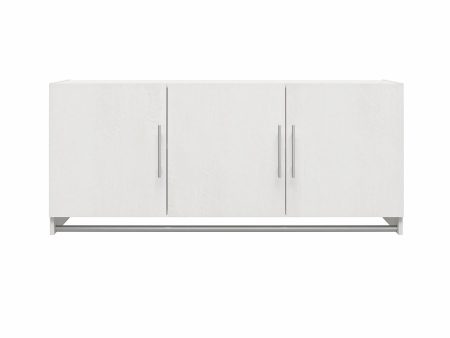 Camberly 3 Door Wall Cabinet with Hanging Rod Discount