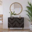 Bo Chevron Sideboard with 2 Closed Doors and Adjustable Shelves Discount