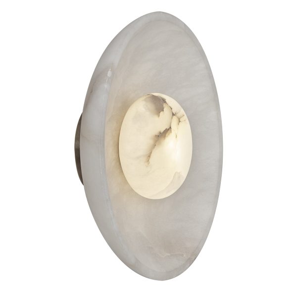 Alabaster Diffuser Wall Light - 10 inch - White Online