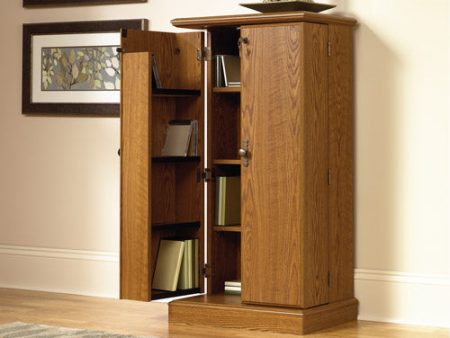 Sauder Carolina Oak Multimedia Storage Cabinet - Orchard Hills Online Sale