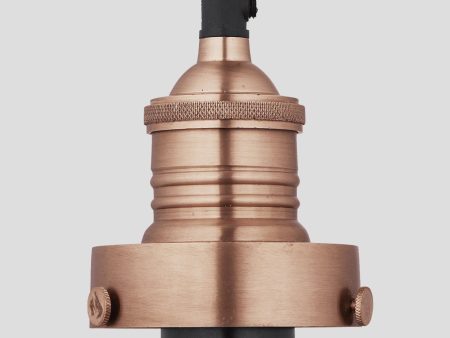 Brooklyn ES E27 Large Glass Bulb Holder - Copper Online Sale