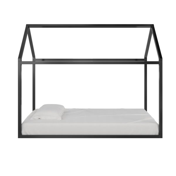 Rowan Valley Skyler Sturdy Floor Metal House Bed with Slats on Sale