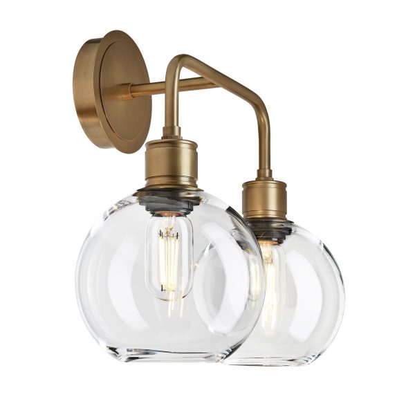 Albany Glass Globe Double Wall Light - 7 Inch - Clear Online now