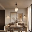 Henley Triple Bar Pendant Light - Natural Cotton Shades For Discount