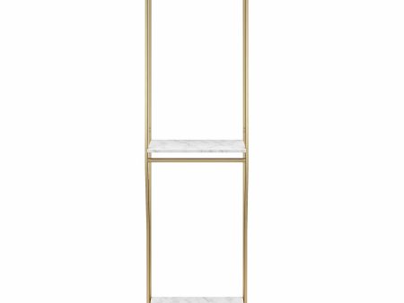 Gwyneth Closet System with 2 Shelves and 2 Hanging Rods Hot on Sale