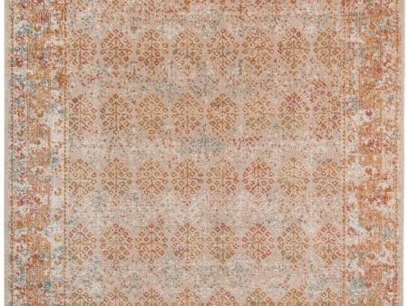 Limited Isabelle IR-905 Beige RUST Traditional Machinemade Rug Hot on Sale