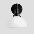 Brooklyn Opal Glass Dome Wall Light - 8 Inch Online Sale