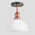 Brooklyn Opal Glass Dome Flush Mount Light - 8 Inch Sale