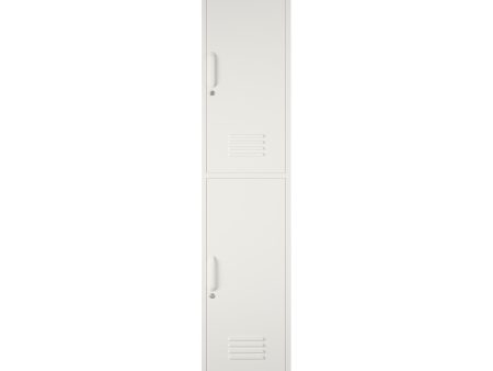 Shadwick 2 Door Single Metal Locker Style Storage Cabinet Supply