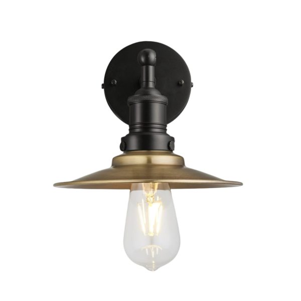 Brooklyn Flat Wall Light - 8 Inch - Brass Online