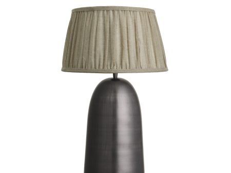 Pillar Geometric Bell Table Lamp - Pewter Online now