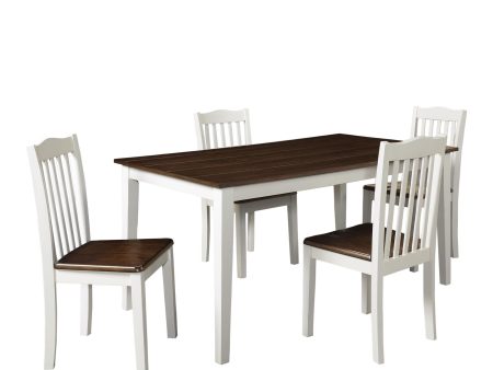 Shiloh 5-Piece Rustic Dining Set For Discount