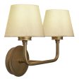 Albany Double Wall Light - Natural Cotton Shades For Discount