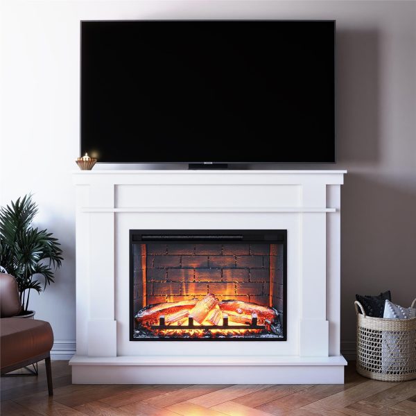 Elmcroft Mantel Fireplace TV Stand for TVs up to 65  Online now