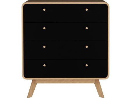 Leva Scandinavian Style 4 Drawer Dresser Online Sale