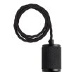 Knurled Edison Cluster Lights - 3 Wire - Black Online