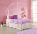 Metal Twin Carriage Bed Whimsical and Scrolled Design Online now