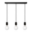 Knurled Edison Cluster Lights - 3 Wire - Black Online