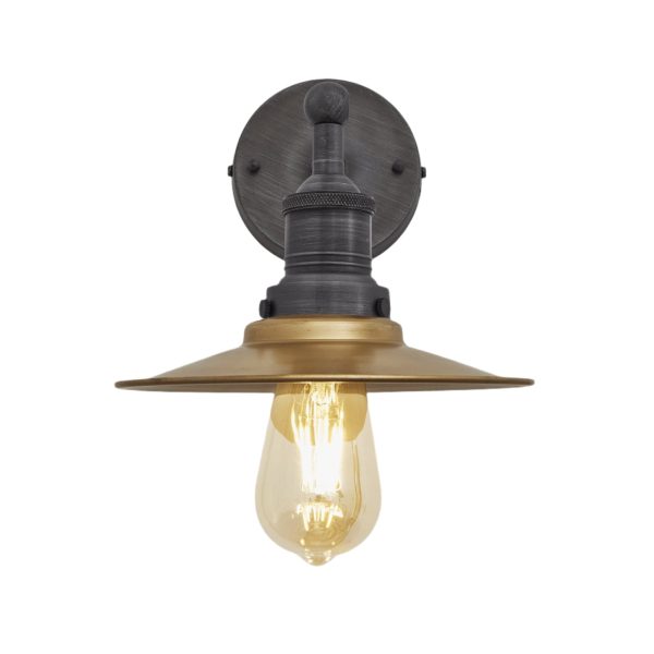 Brooklyn Flat Wall Light - 8 Inch - Brass Online