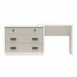 Valencia 3 Drawer Dresser and Desk Combo Discount