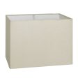 Light Natural Cotton Rounded Rectangle - Medium - Lampshade Only Online Sale