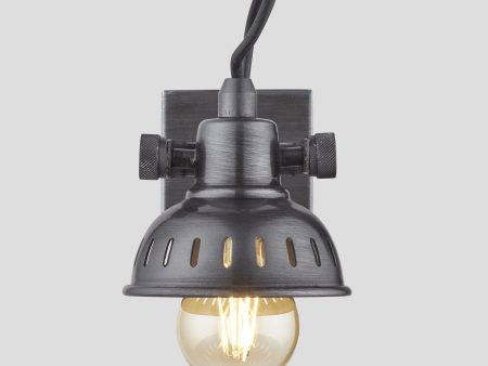 Swivel Spotlight Wall Light - Single - Pewter Cheap