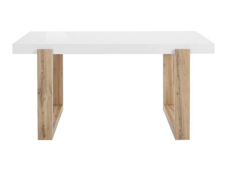 Arvid Dining Table with High Gloss White Top Fashion