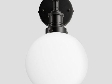 Brooklyn Opal Glass Globe Wall Light - 7 Inch Online Hot Sale