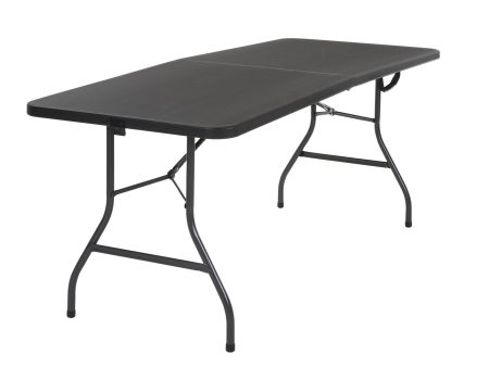 6 ft Fold-in-Half Banquet Folding Table with Handle For Discount