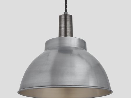 Sleek Dome Pendant - 13 Inch - Light Pewter Online