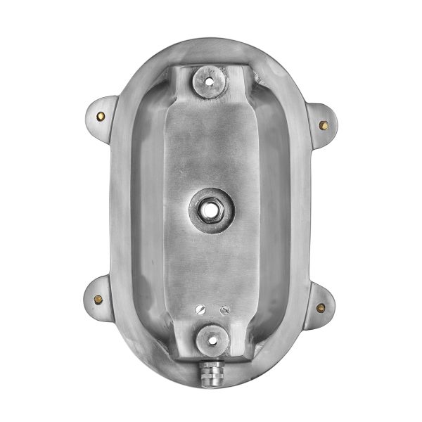 6 Inch Gunmetal Bulkhead Outdoor & Bathroom Oval Wall Light with Versatile Side & Rear Wiring Options Online