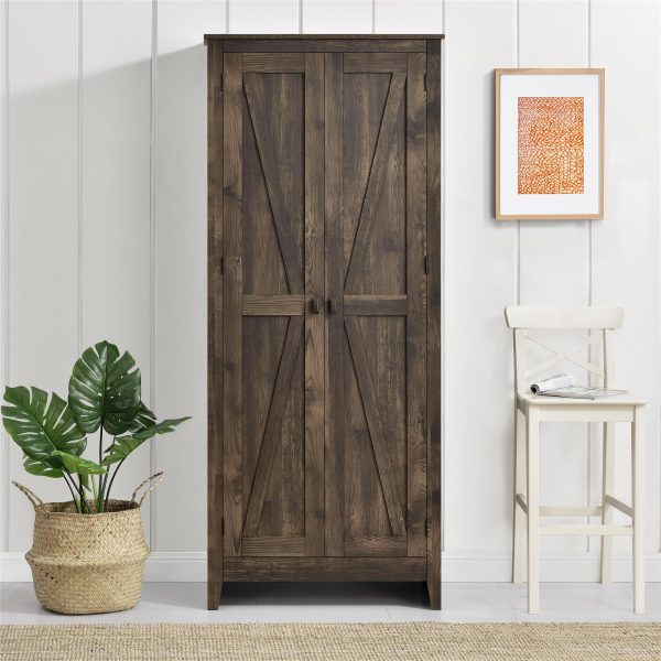 Farmington Rustic Farmhouse 31.5 Inch Wide Storage Cabinet Supply