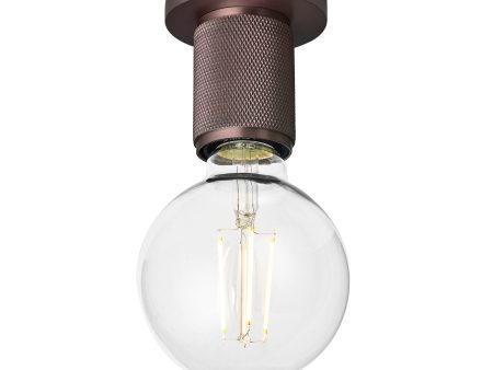 Knurled Edison Spotlight - Bronze For Sale