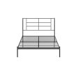 Praxis Metal Bed with a Geometric Headboard on Sale