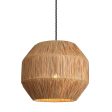 Raffia Ceiling Pendant Light - 16 inch - Globe - Natural Hot on Sale