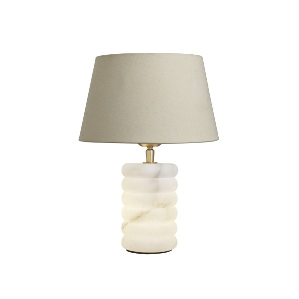 Alabaster Dual Lit Table Lamp- White - Base Only Online Hot Sale