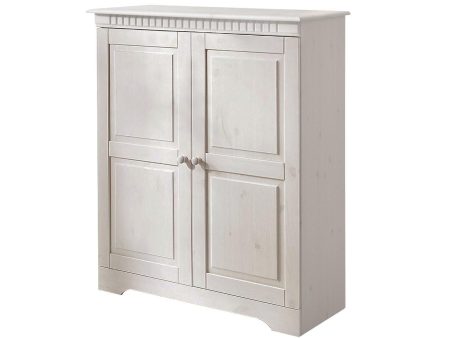 Cubrix Solid Wood 2 Door Closed Storage Cabinet For Discount