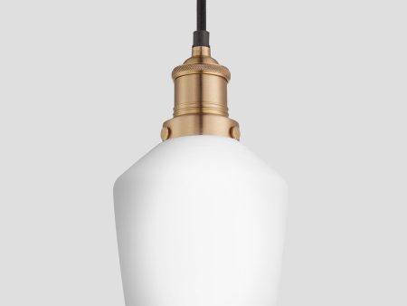 Brooklyn Opal Glass Schoolhouse Pendant Light - 5.5 Inch Online now