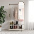 Anastasia Clothing and Shoe Storage with Vertical Mirror Online Sale