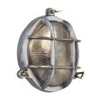 8 Inch Gunmetal Bulkhead Outdoor & Bathroom Round Wall Light with Versatile Side & Rear Wiring Options Supply