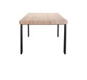 Kent Rustic Dining Table with Black Metal Legs Online Sale