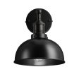 Brooklyn Dome Wall Light - 8 Inch - Black Fashion