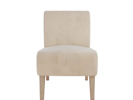 Hazen Armless Upholstered Corduroy Accent Chair For Sale