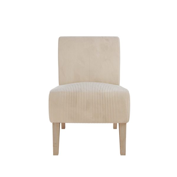 Hazen Armless Upholstered Corduroy Accent Chair For Sale