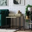 Brookville Nesting Side Tables with Minimalistic 2-Tone Design Fashion