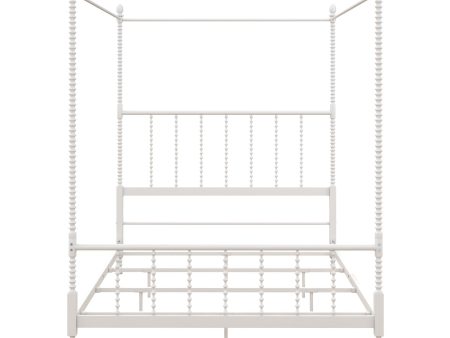 Jenny Lind Metal Canopy Bed with Twist Spindles Supply