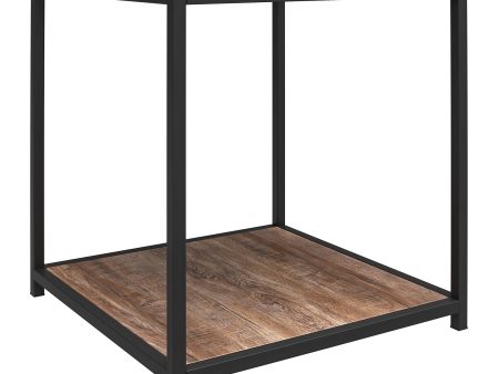 Fayette End Table with Woodgrain Finish For Discount